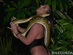 Angela White Dominates with Deepthroat on Big Cock Under Neon Lights Outdoors