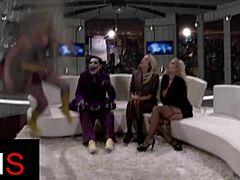 damn, this hot guy screws three cock-hungry blonde whores so good!