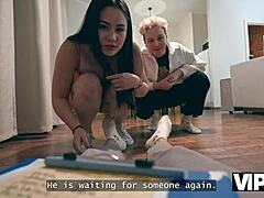 Slutty Debtor Pays with TIGHT PUSSY and ASSHOLE!