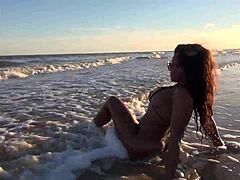 Getting Naked at the Beach with Ebony Big Ass