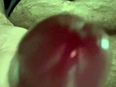 Hey, watch me play with foreskin and balls, shooting load into camera!
