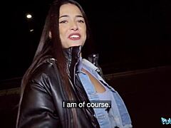 Public Agent Seduces Big Ass Nuria Millan for Cheating Blowjob Outdoors