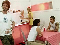Ever Tried a Foodie Foursome with Milf Waitresses Diana Gold and Eva Mercedes?