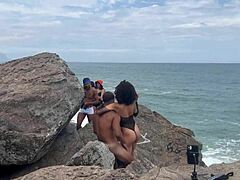 Wow, Public Sex Scandal! Young Group Strips Naked on Beach for Wild Action!