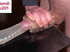 Guy Moaning Loudly While Fucking Fleshlight with Dirty Talk Until Huge Cum Blast in Water Straight