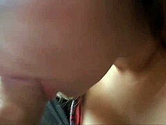 Wow, cheating wife sucks cock on phone with husband!