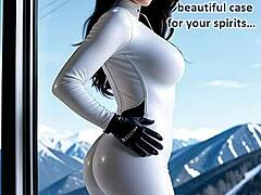 just chilling at the ski resort for a wild leather fantasy.