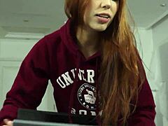 My slutty redhead stepsis sucks me off, will she ever let me go deeper?