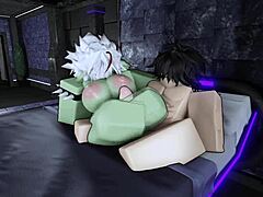 Just another wild breeding night with my fat-ass goblin slut on Roblox. She rode me hard!