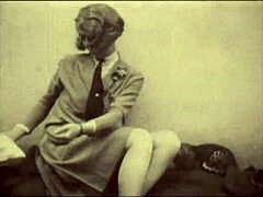 Vintage Hairy Pussy Displayed Outdoors in Retro Style