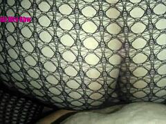 Damn! Fat milf in fishnets gives wild footjob fetish action!