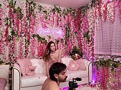 Nasty Della Cate's Pink Room Fun