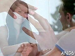teen brunette debra c gets wild in hardcore doggystyle pounding.