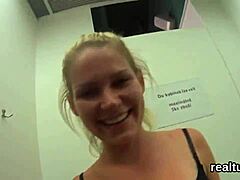 Hey, watch this glamorous Czech kitten teased in mall before POV banging!