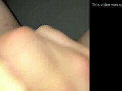 pussy fuck cumshot turns into messy creampie with small cock in wild bedroom action