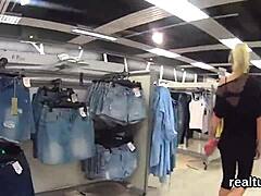 Hey, watch this glamorous Czech kitten teased in mall before POV banging!