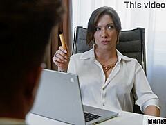 lesbian accountant explores oral fun with man first time