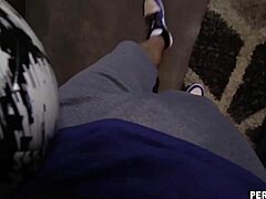 stepmom krissy lynn gives tender care to stepson's aching balls