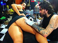 vloog essa morena drives tattoo artist crazy with raw moves
