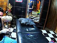 vloog essa morena drives tattoo artist crazy with raw moves