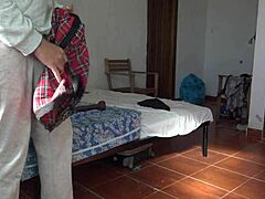 So, I walked in on my kinky 18-year-old stepson jerking to my dirty clothes. What a twisted little perv!