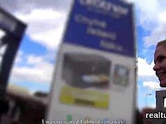 Hey, watch this glamorous Czech kitten teased in mall before POV banging!