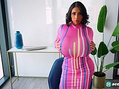 Check out Mariza Lamb teasing with big tits in PMV