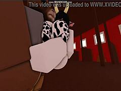 Wild cowgirl action unfolds.