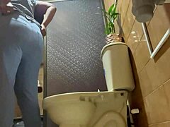 Latina Nurse Caught on Bathroom Cam in Sexy Homemade Clip