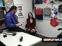 Celebrity milf Aria Khaide caught stealing at mall