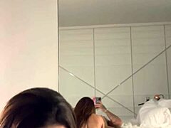 morning fun with luiza marcato giving a steamy blowjob