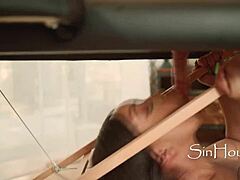 Perfect Ebony Tits and Tiny Wild Girl Save Couch Humper in Steamy Threesome