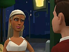 Dirty talk craving a hard cock in animated action