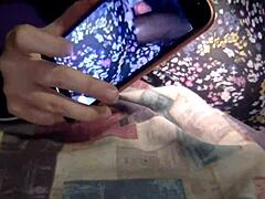 Personal trainer pounds neglected housewife hard! Her husband watches the intense creampie action.