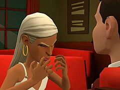 Dirty talk craving a hard cock in animated action