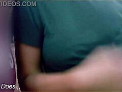 wifey was dared by a stranger to flash her big tits outdoors