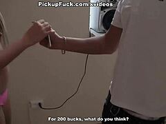 two blondes suck cock during a wild public dance lesson.