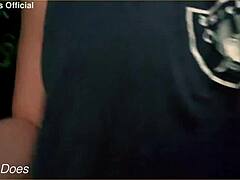 hey, check my wifey flashing her big tits on the street