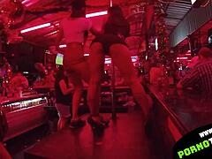 Hey, check this Asian bar girl shaking her petite ass