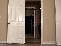 Brunette teen surprises with steamy homemade blowjob for birthday celebration