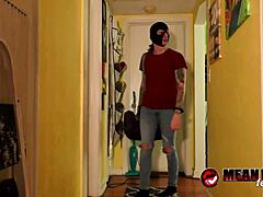 Guess what? Dom Kitty Quinn binds and tortures burglar Johnny Mercy! 😈