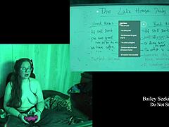Naked brunette with big tits plays at lake house part 1 😊