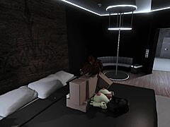 Fan begged for a wild Roblox fuck session