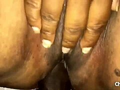 Thick black amateur gets pounded in tight anal close-up! 🔥