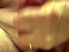 65 year old man jerks and cums in slow motion
