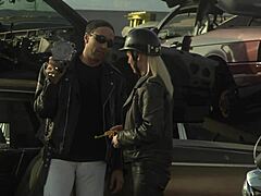 yo, wanna see a wild passionate fuck at the car scrapyard?