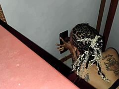 First-timer Latina tries out a glory hole experience.