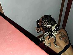 First-timer Latina tries out a glory hole experience.