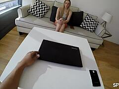 Spying on Hollie Mack in a steamy teen POV encounter