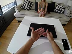 Spying on Hollie Mack in a steamy teen POV encounter